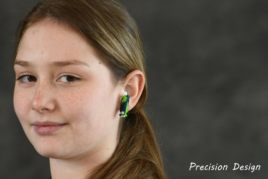 Removable Stem Covers for AirPods 1st and 2nd Gen (Green and Blue) 2 Pair