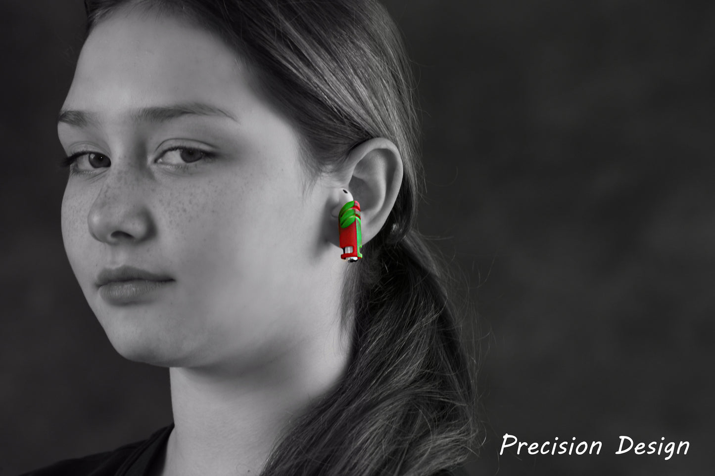 Removable Stem Covers for AirPods 1st and 2nd Gen (Green & Red) 2 Pair