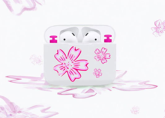 Airpod Pink Flower Case for Airpod sleeves Gen 2